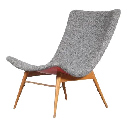 Lounge Chair by Miroslav Navratil for Cesky Furniture, Czech, 1959 For Sale