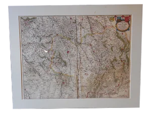 Antique Map "Diocese De Rheims," 1645