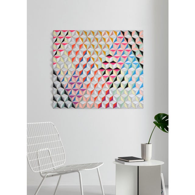 Wood Sebastian Welzel, Fis-3 Topographie, Laminated Cardboard, Limited Edition 20 of 20 For Sale - Image 7 of 8