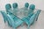 Glass PostModern Attributed to Jeffrey Bigelow 1990s Square Beveled Glass Dining Table With Lucite Base For Sale - Image 7 of 8