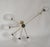 Vintage Brass and Glass Chandelier from Stilnovo, 1960s, in Very Good conditions. Designed 1960 to 1969 Up to 250V...