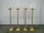 Exceptional set of four space age floor lamps by kamenický šenov, produced in czechoslovakia during the 1970s. The lamps...