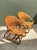 Vintage Woven Rattan Lounge Chairs - Pair For Sale - Image 12 of 12