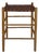 Vintage Woven Leather and Oak Stool / Side Table, Scandinavian Style For Sale