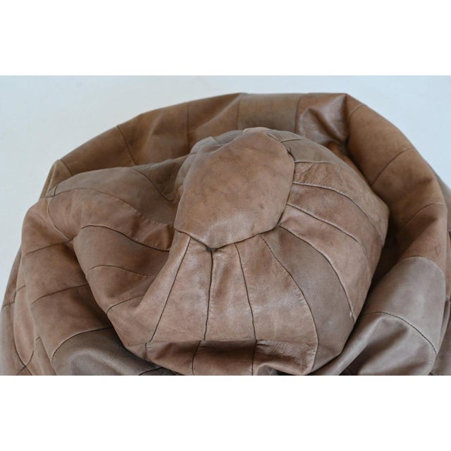 De Sede Patchwork Bean Bag Pouf in Leather Switzerland 1970 from De Sede For Sale - Image 11 of 14