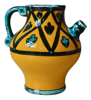 Vintage Colorful Jug from Saint Clément