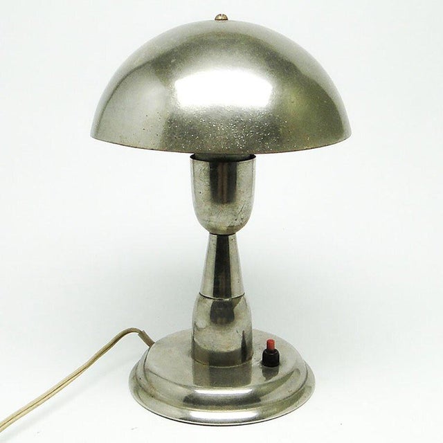 Art Deco Table Lamp by A. Gałecki, Poland, 1960s For Sale - Image 6 of 7
