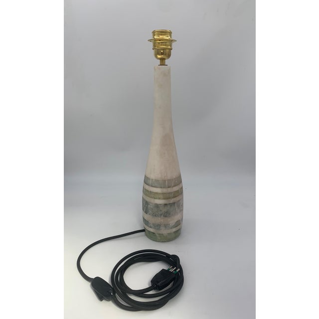 1960s Volterra Alabaster Table Lamp, 1960 For Sale - Image 5 of 6