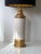 Large Creme and Gold Ceramic Table Lamp by Bitossi for Bergboms For Sale - Image 5 of 9