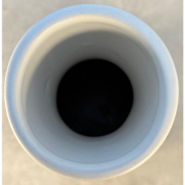 Tall White Ceramic Vase by Jan Bontjes van Beek for Dr. Ing. Alfred Ungewiss, Germany, 1960s For Sale - Image 4 of 6