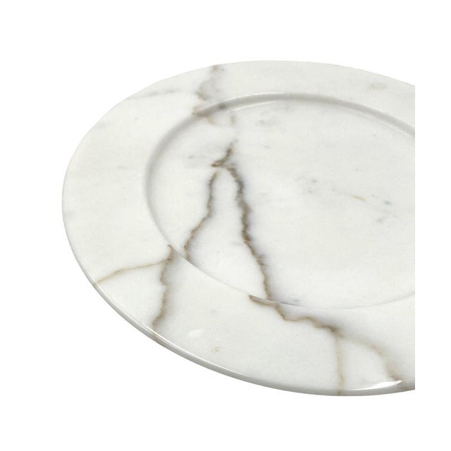 White Carrara Marble Centerpiece by Sergio Asti, Italy, 1970s For Sale - Image 9 of 15