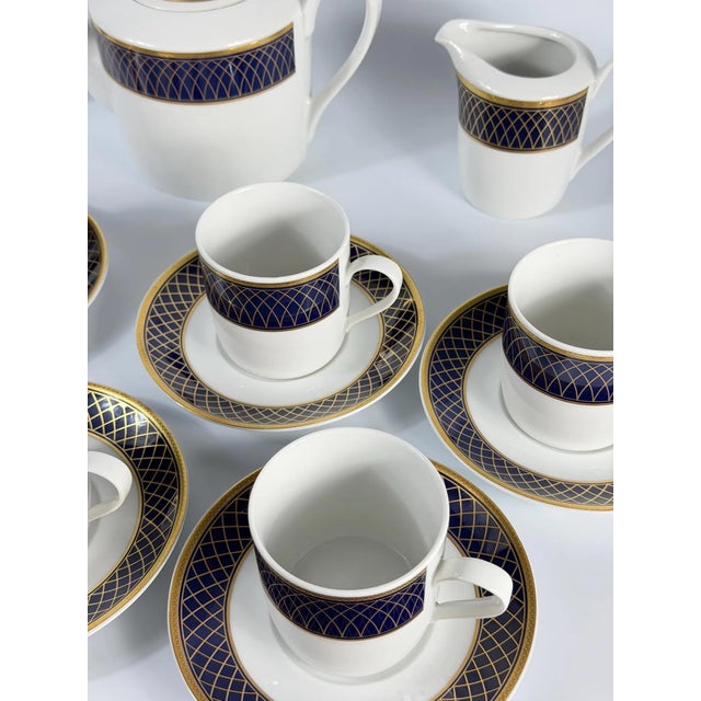 Porcelain Tea Service by Schirnding Bavaria for Seven, Germany, 1980s, Set of 17 For Sale - Image 6 of 18