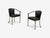 Karl Springer Style, Mid-Century Modern, Gunmetal, Leather, Armchairs, 20th Century - Set of 2 For Sale - Image 4 of 7