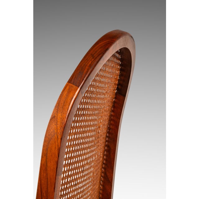 Set of Four ( 4 ) Mid-Century Modern High-Back Cane-Back Dining Chairs by Milo Baughman for Directional, Usa, C. 1950s For Sale - Image 16 of 18