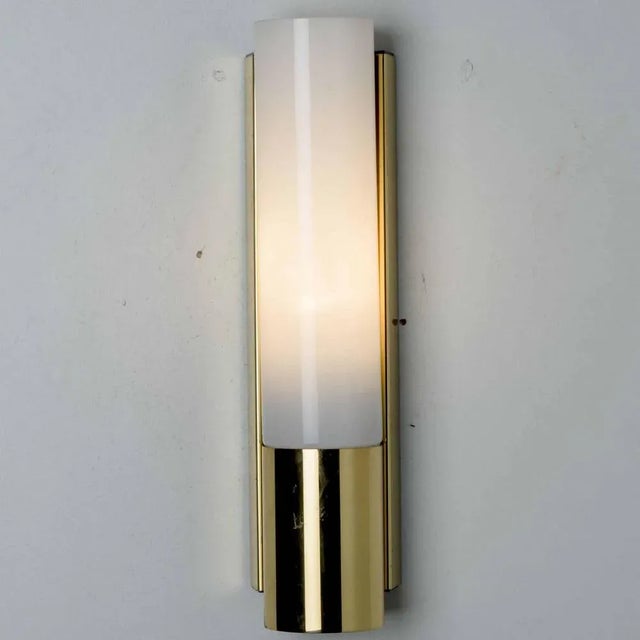 Opaline Glass Wall Lights from Glashütte Limburg, 1970, Set of 2 For Sale - Image 4 of 16