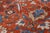 Textile 1920s Persian Heriz Rug in Blue, Pink, Red, White, and Yellow For Sale - Image 7 of 13