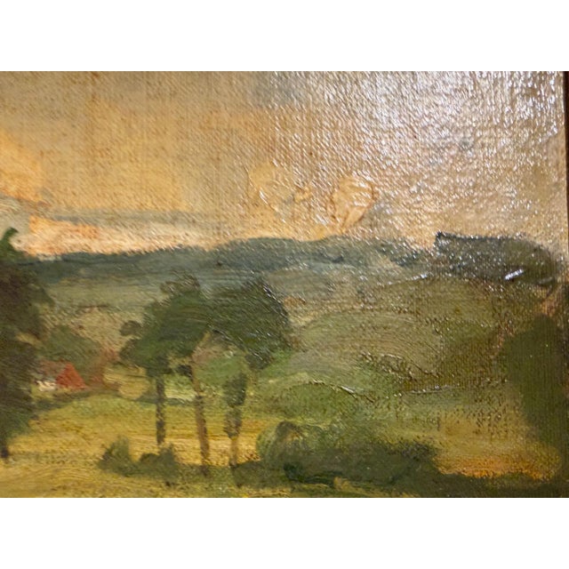 Heinrich Pforr, Summer Evening in Uengsterode, Oil Painting on Canvas For Sale - Image 10 of 13