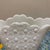 Vintage Fenton Style Milk Glass Fan Vase Daisy and Button White Pedestal Scalloped MCM For Sale - Image 4 of 8