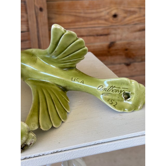 Pair of Mid-Century Ceramic Peacock Figurines by Anthony Freeman McFarlin For Sale In Naples, FL - Image 6 of 12