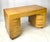 Mid-Century Modern Heywood-Wakefield Solid Birch Kneehole Desk in "Wheat" Finish For Sale - Image 6 of 18