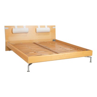 Wooden Bed with Lighting and Electric Function from Hülsta For Sale