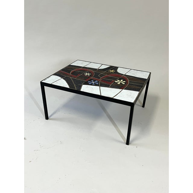 Ceramic Side Table by Paul Vermeire for Perignem, Belgium, 1960s For Sale - Image 14 of 16