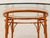 Vintage Bamboo-Style Orange Round Dining Table With Glass Top For Sale In Los Angeles - Image 6 of 10