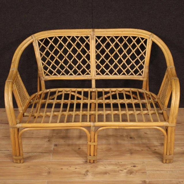 Italian Wicker Sofa, 1960s For Sale - Image 13 of 13