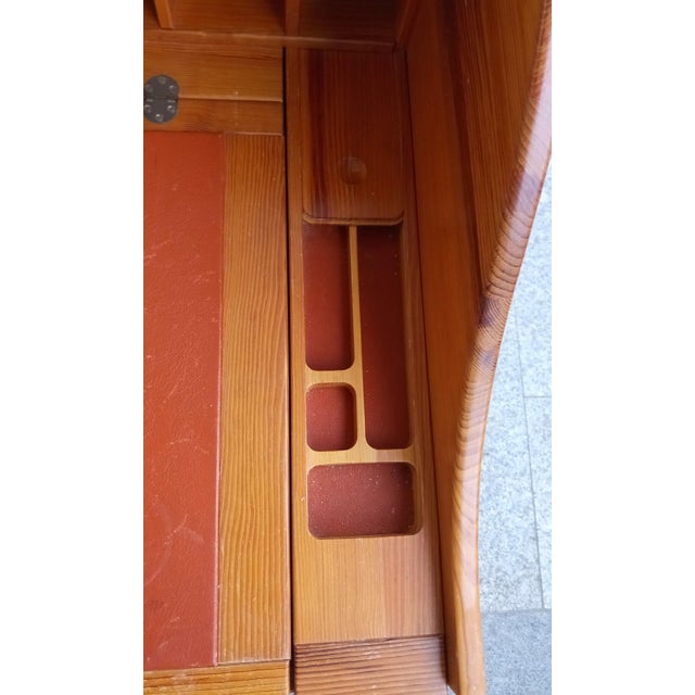 Oregon Pine Desk and Chair by Andreas Hansen for Hadsten, 1970s, Set of 2 For Sale - Image 11 of 18