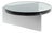 Alwa One Super Big Side Table with Green Top & Brushed Stainless Steel Base by Sebastian Herkner for Pulpo For Sale