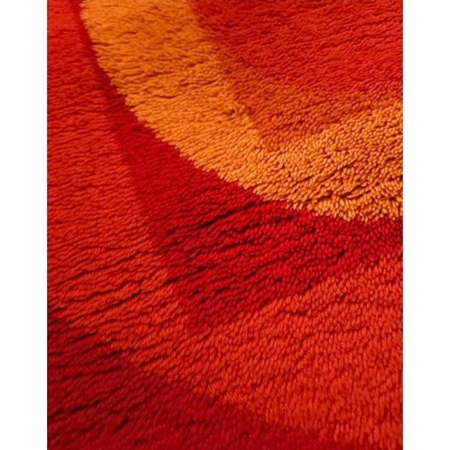 Mid-Century Modern Tapestry attributed to Verner Panton for Vorwerk Rug, 1970s For Sale - Image 3 of 8