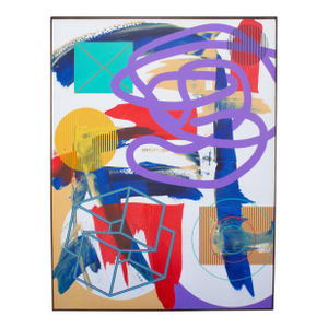 Late 20th Century “Before the Big Bang” Abstract Acrylic on Canvas Painting by James Massena March