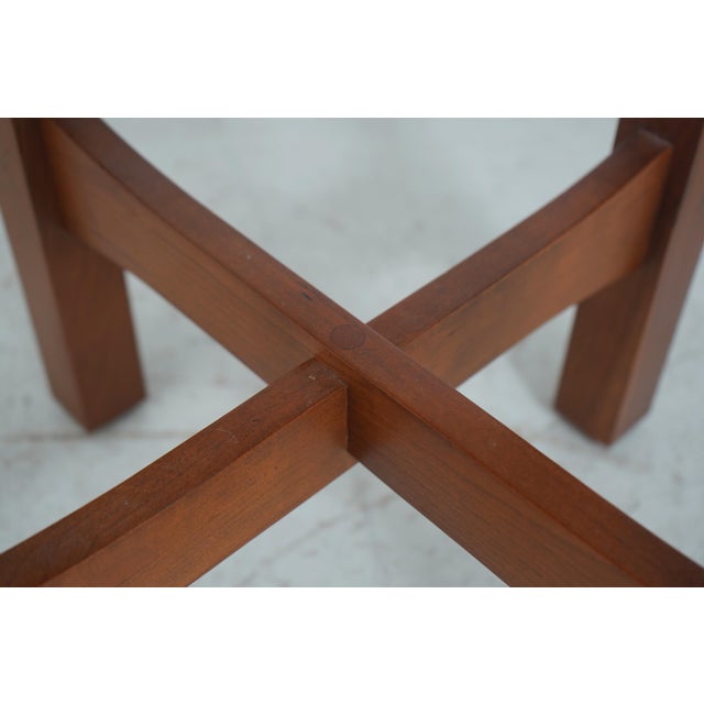 Stickley Cherry Mission Style Granite Top Table For Sale - Image 10 of 14