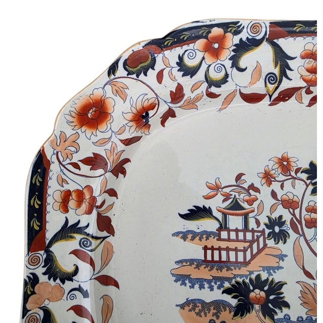 Condition: pre-owned, see pictures, wear consistent with age and use Size: 22" x 18.5" Description: Large Amherst Japan...