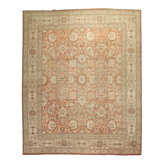 Early 20th Century Elegant Persian Tabriz Rug - 9'7" x 12'5" For Sale