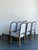 Vintage Carved Wood Dining Chairs With Blue Upholstery - Set of 6 For Sale - Image 12 of 13