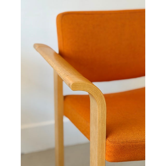 Mid-Century Modern Orange Stacking Armchairs by Rud Thygesen & Johnny Sørensen for Magnus Olesen, Denmark, 1970s, Set of 2 For Sale - Image 18 of 18