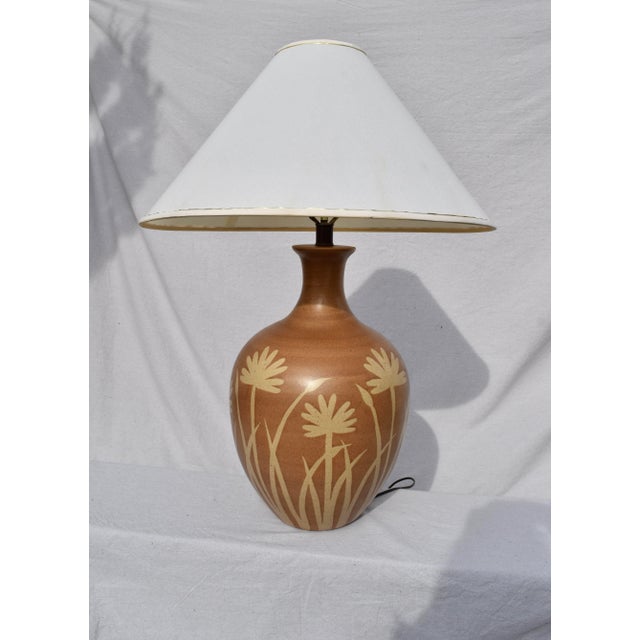 1960s Mid-Century Modern Alvino Bagni for Raymor Italian Pottery Lamp For Sale In Philadelphia - Image 6 of 6