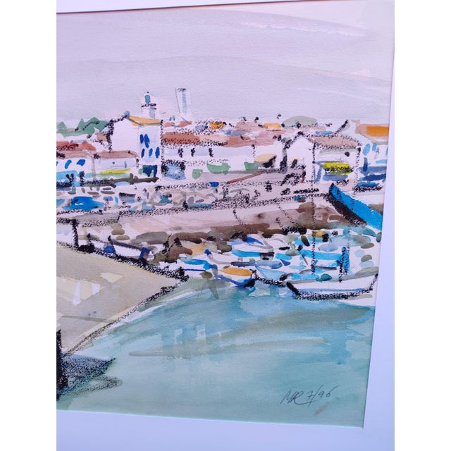 Michel Roubille, L'Ile d'Yeu, 1996, Watercolor For Sale - Image 4 of 6