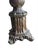Vintage Neoclassical Column Table Lamp With Floral Fringed Shade For Sale - Image 4 of 8