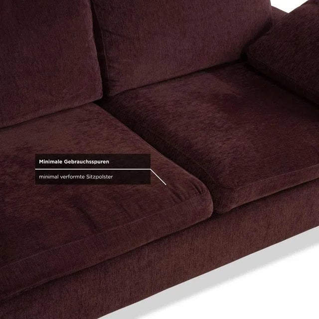 Red Alba Fabric Corner Sofa from Brühl For Sale - Image 8 of 14