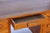 A handsome solid oak pedestal desk from the 1940s, with the unmistakable proportions and craftsmanship of mid-century...