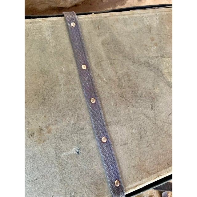 Textile Early 20th Century Vintage English Laundry Mailing Box For Sale - Image 7 of 11