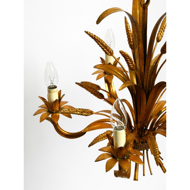 Vintage Gold-Plated Metal Chandelier from Hans Kögl, 1970s For Sale - Image 9 of 18