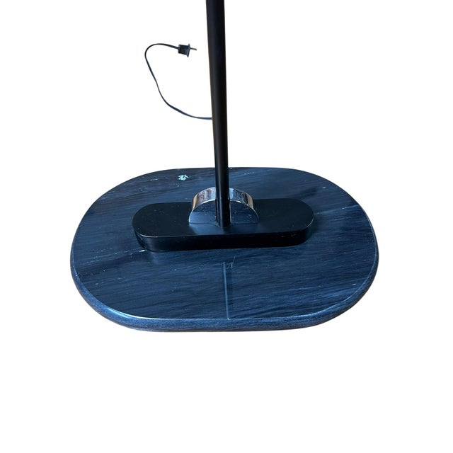 Black Robert Sonneman for Kovacs Postmodern Torchiere Floor Lamps - A Pair For Sale - Image 8 of 12
