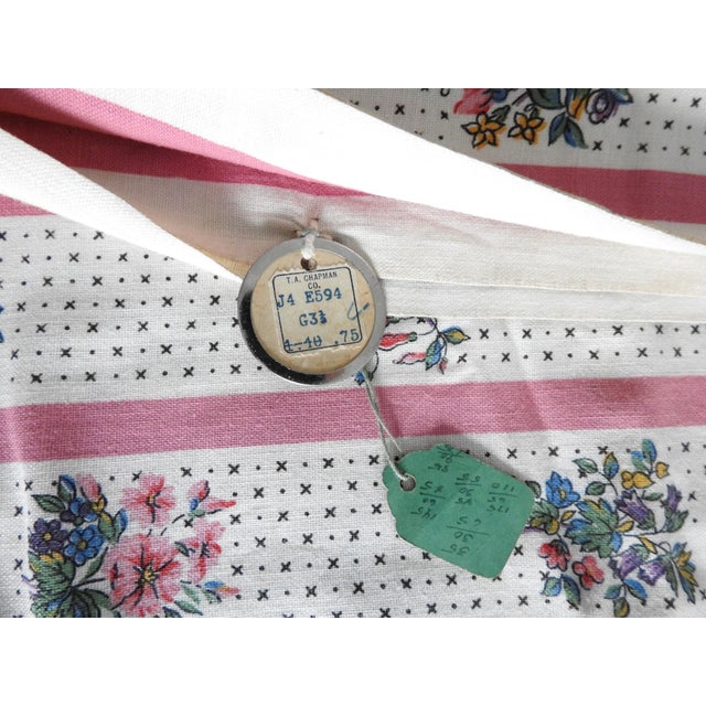 Rare Antique Morton Sundour Upholstery Fabric Chartsworth 5 Yards Floral 1920s For Sale - Image 13 of 17