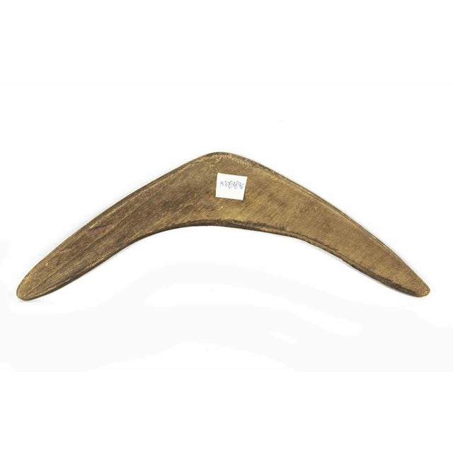 Hand-made vintage boomerang is an original decorative modern object realized in Australia in the mid-20th century....