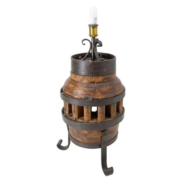 Mid-Century French Country Table Lamp Hub For Sale - Image 11 of 11