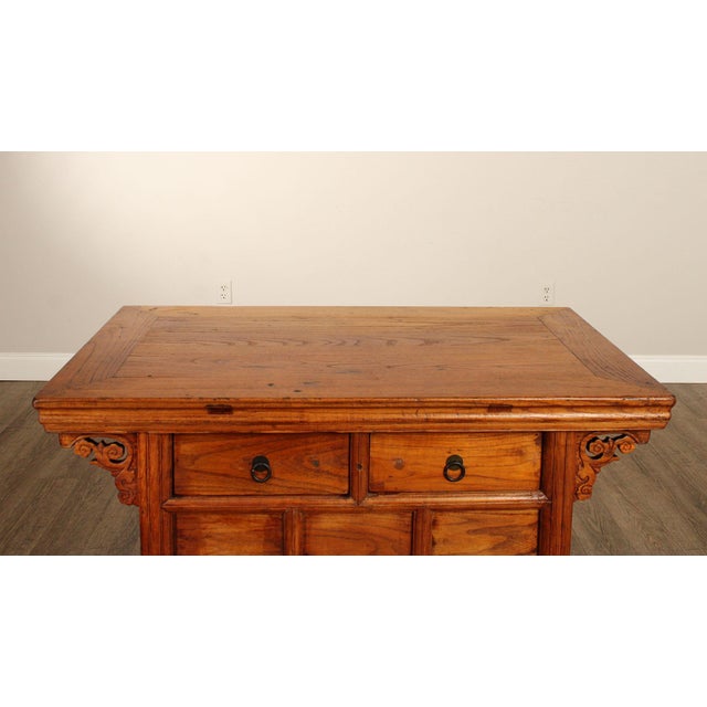 Antique Chinese Hardwood Altar Table For Sale - Image 11 of 12