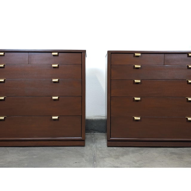 Drexel Mid Century Chest by Edward Wormley for Drexel Precedent Bachelor Chests/Dressers, A Pair For Sale - Image 4 of 17